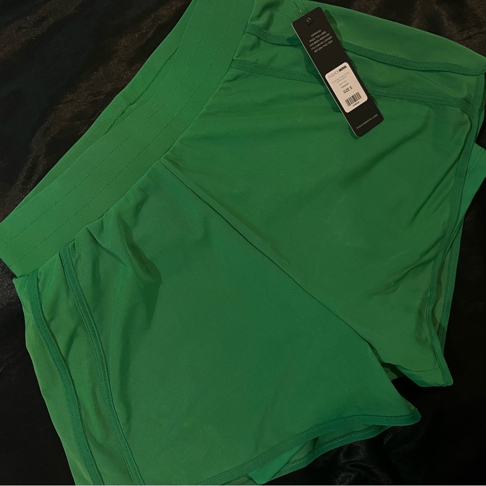 Fashion Nova Green Athletic Shorts